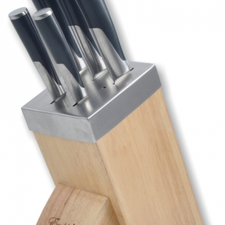 Ножі на дерев'яній підставці (набір 6 шт)