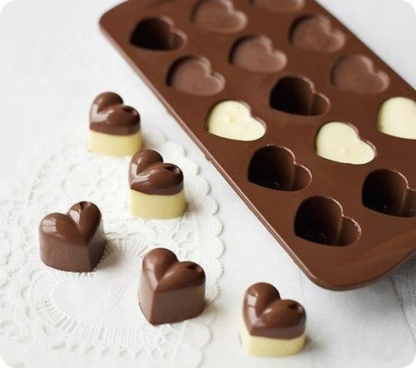 Силіконова форма шоколад  лід на 15 виробів " серце " 22 х 10 х 2 см (шт)