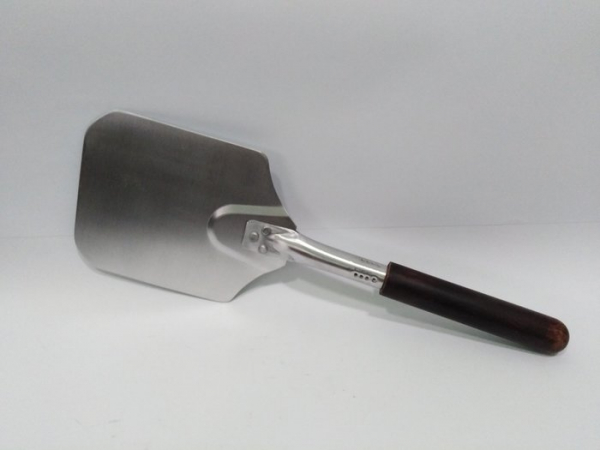 Лопата для піци квадратна із нержавіючої сталі з дерев'яною ручкою 18 х 18 см ( шт )