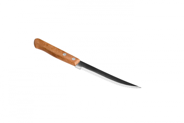 Ніж для стейка з дерев'яною ручкою L 21 см (шт)