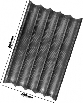 Форма для випікання 5 багетів перфорована 60 х 40 х 3 см Блек ( шт )